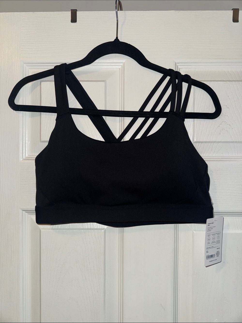 NWT Athleta Black Strappy Train Free Bra